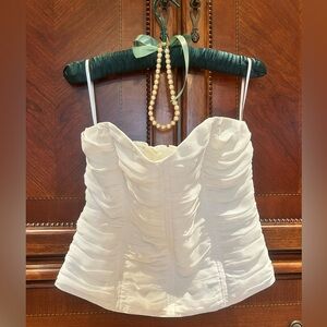 Strapless White Top Tristan Size Large